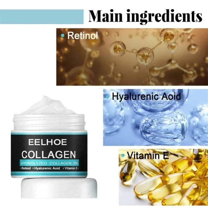 Collagen Creams For Men Smooth Wrinkle Younger Face Cream Firming Moisturizing Hyaluronic Acid Whitening Cream Facial Skin Care - M & M Global