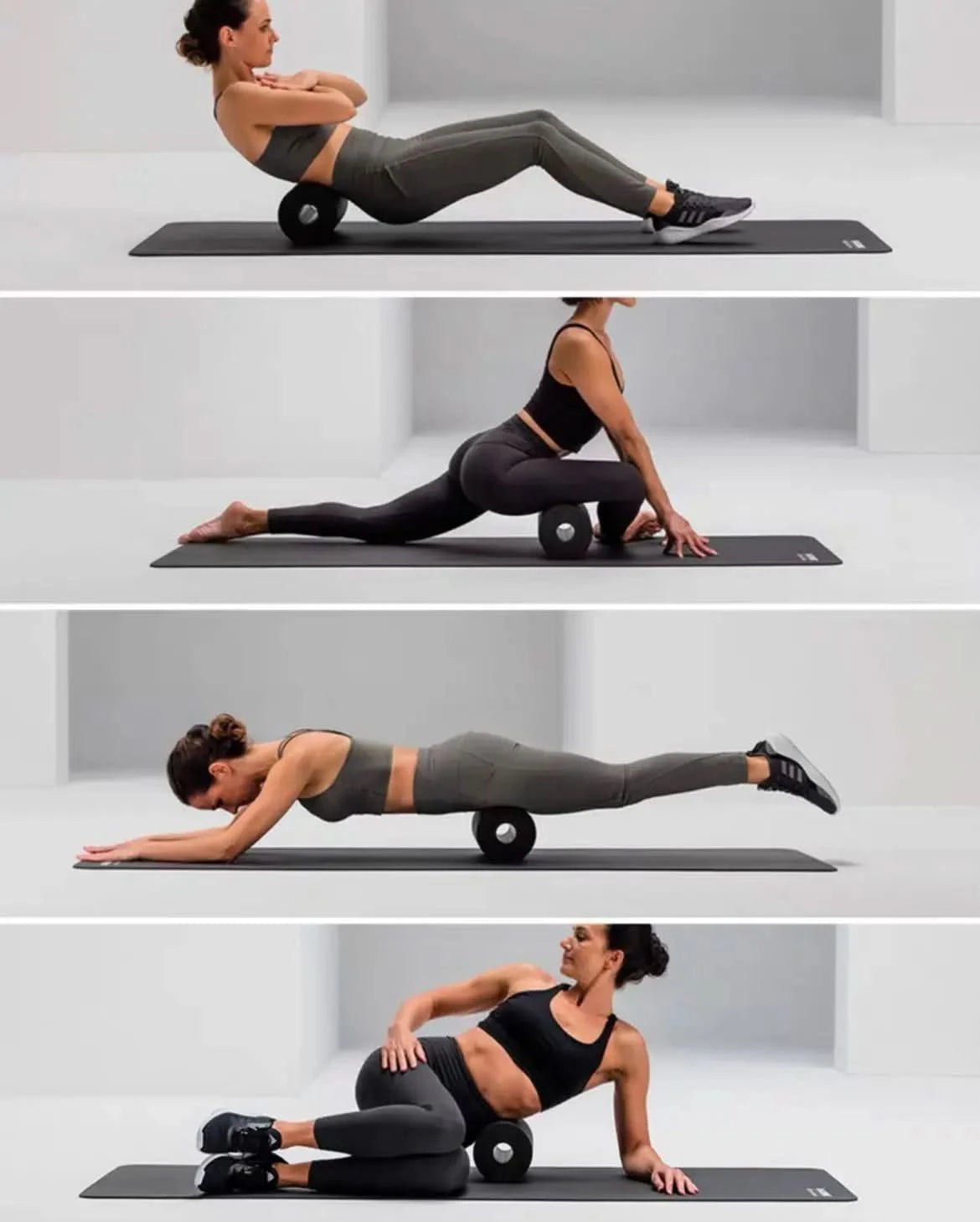 Yoga Massage Foam Rollers 5in1 Fascia Balls Yoga Column EPP High Density Fitness Roller &Ball Leg Back Neck Massager Pain Relief - M & M Global