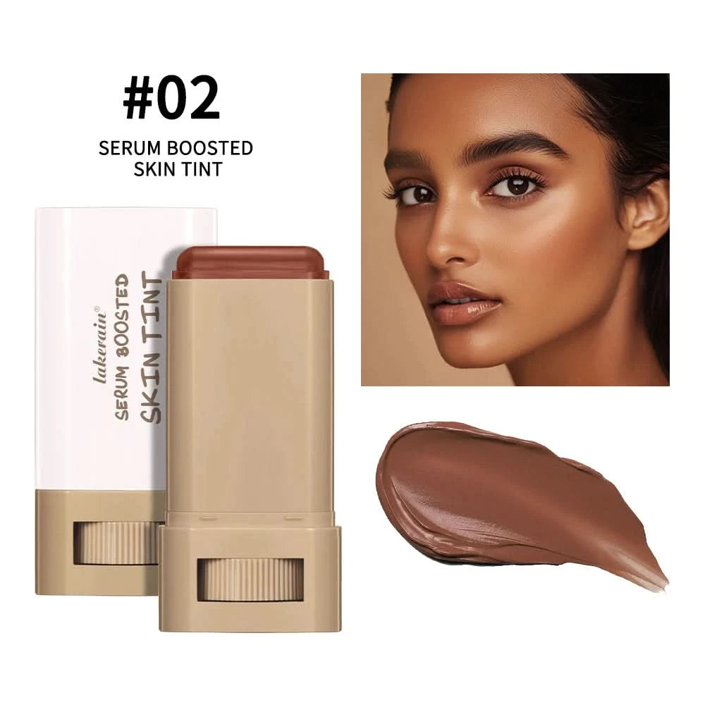 Stick Foundation Balm Serum Boosted Skin Tint Foundation Stick Smooth Plumper Hight Coverage Travel Bronze Foundation Stick Make - M & M Global