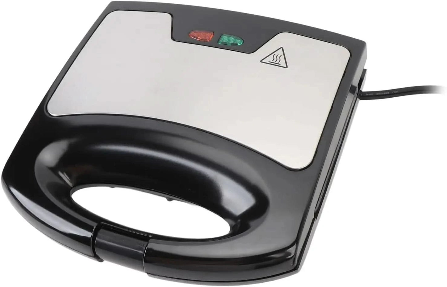 Electric Panini Press Grill, Electric Breakfast Maker Sandwich Maker with Handle Anti Stick Aluminum Electric Sandwich Press Pan - M & M Global