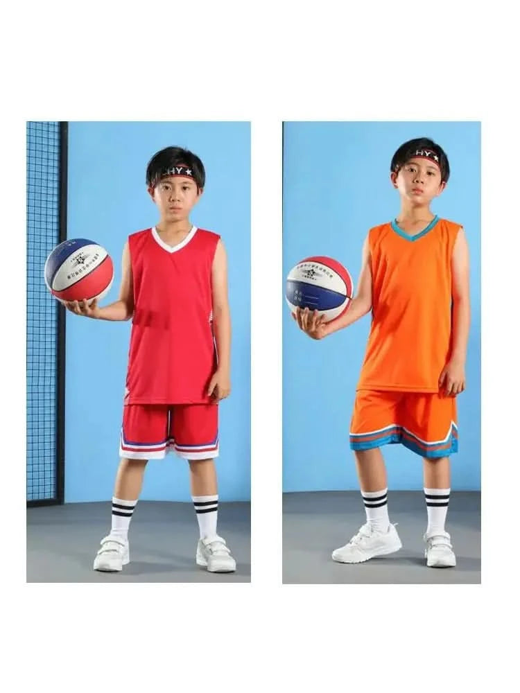 Kid Basketball Jersey Quick-drying Training Uniform Shirts Children Sportswear Kit Boys and Girls Tracksuit Sport Suit Clothes - M & M Global
