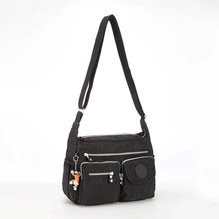 High Quality A4 Nylon Men Women Shoulder Messenger Bag Cross Body Purse Waterproof Lightweight Green Black Blue Purple Red M0938 - M & M Global
