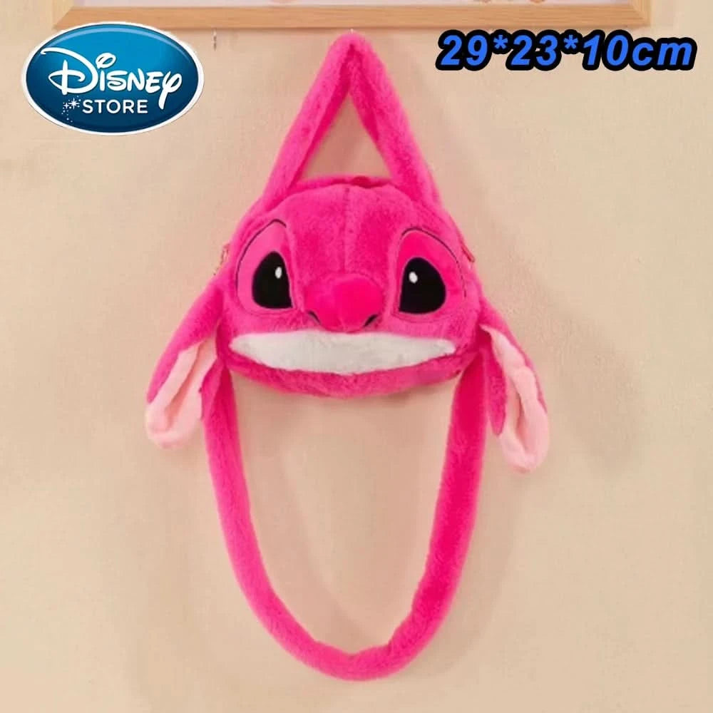 New Disney Plush Backpack Ins Japanese Blue Stitch Funny Cartoon Large-Capacity Student Backpack Kindergarten Bag Child Gift - M & M Global
