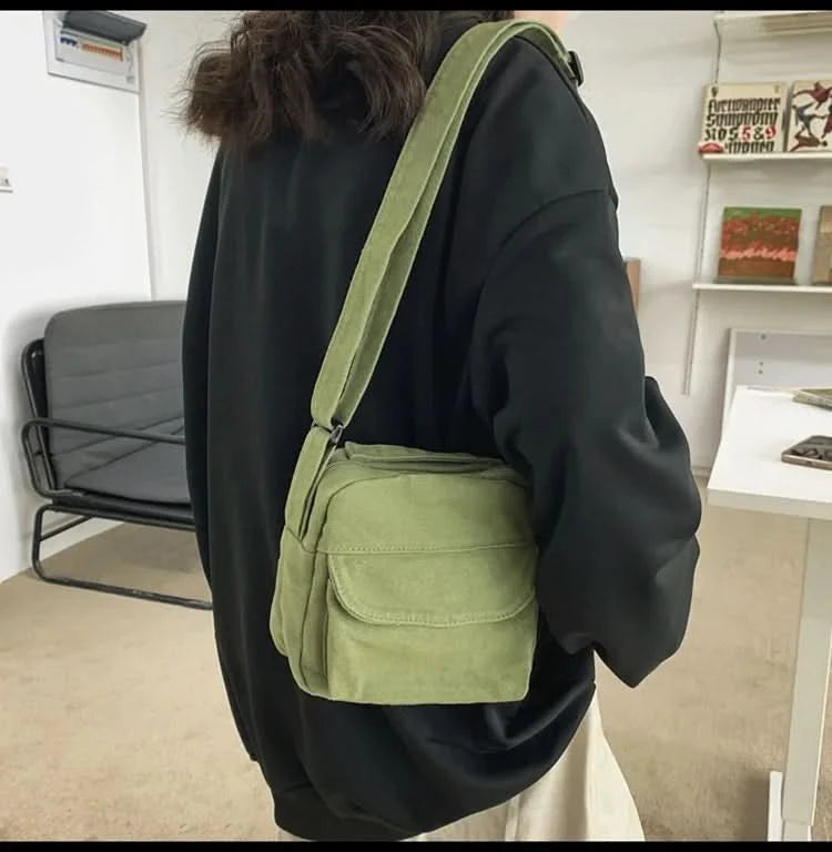 Fashion Small Canvas Crossbody Bags for Women 2025 Mini Shoulder Phone Purse Girl Student Cotton Cloth Mini Female Handbags Flap - M & M Global