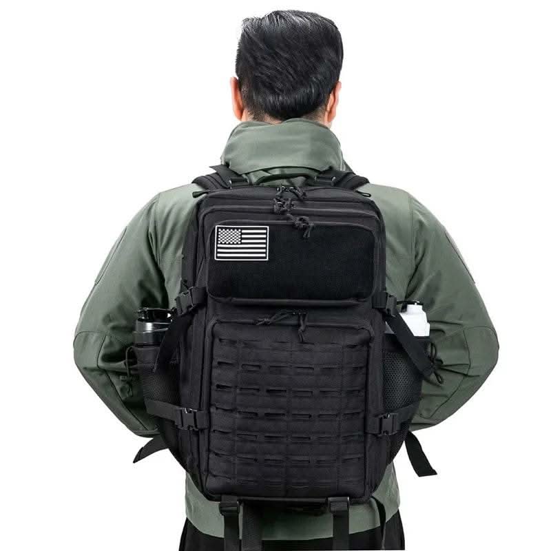 25L/45L Tactical Backpack for Men and Women Outdoor Survival Bug Out Bag Small School Rucksack Hking with Bottle Holder - M & M Global