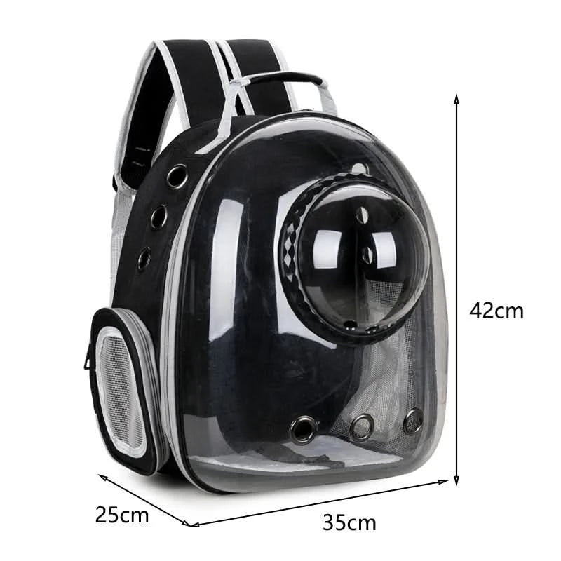 Pet Cat Carrying Bag Space Pet Backpacks Breathable Portable Transparent Backpack Puppy Dog Transport Carrier Space Capsule Bags - M & M Global