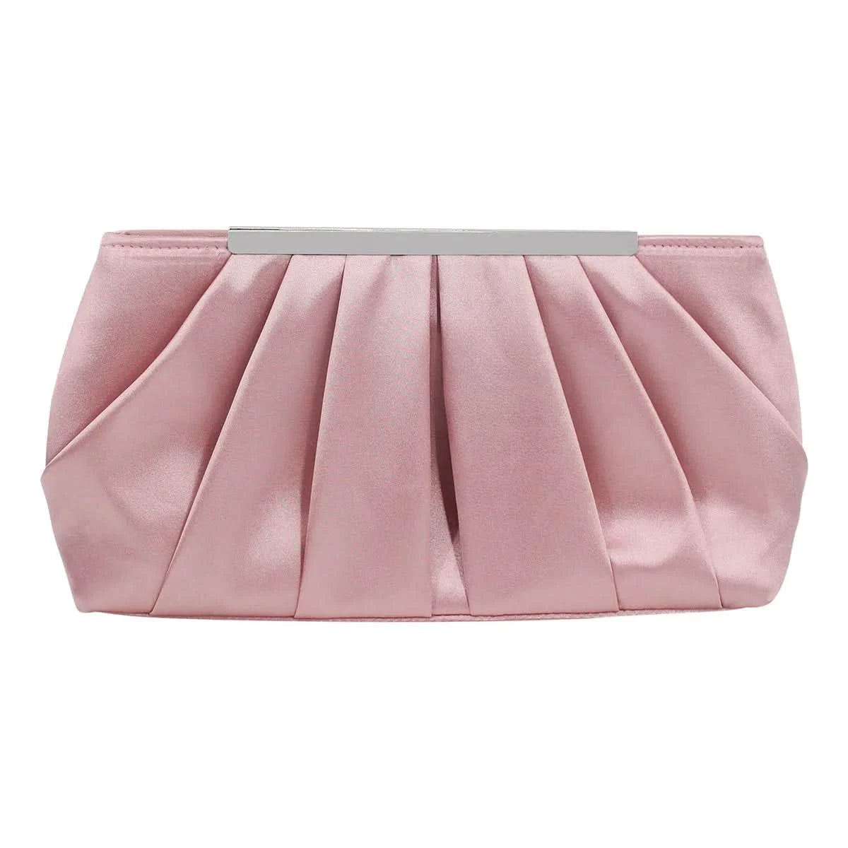 European and American pleated silk polyester dinner bag, simple and generous ladies hand bag, large capacity ladies bag - M & M Global