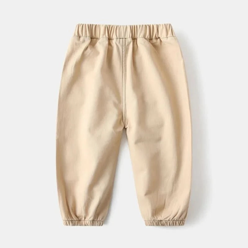 Wholesale New Children Boy Trousers Embroiedry Pockets Spliced Kids Boys Pants Casual Cotton Infant Babys Boys Bottoms 2-8Y Pant - M & M Global