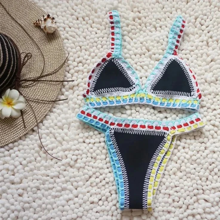 Sexy Bikinis Women Swimsuit Summer Neoprene Bikini Beach Wear Surf Biquini Female Swimwear Two Piece Brazilian Bathing Suit Hot - M & M Global