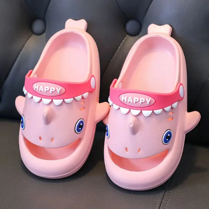Megalodon Shark Slippers Summer EVA Waterproof Anti-slip Garden Shoes Boys And Girls Outdoor Casual Beach Sandals For Kids - M & M Global