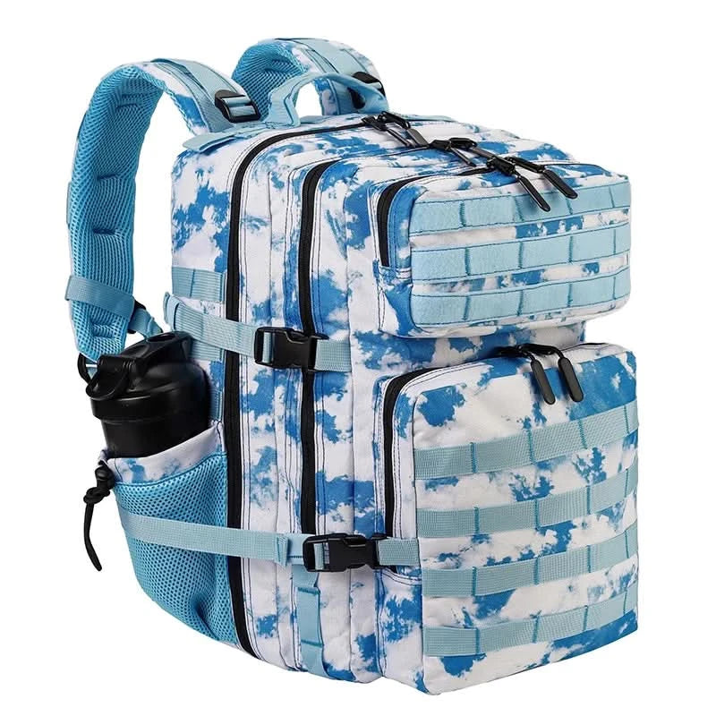LHI 45L/35L/25L Tactical Backpack for Men and Women Waterproof Athlete Gym Outdoor Bag Travel Hiking Rucksack with Bottle Holder - M & M Global