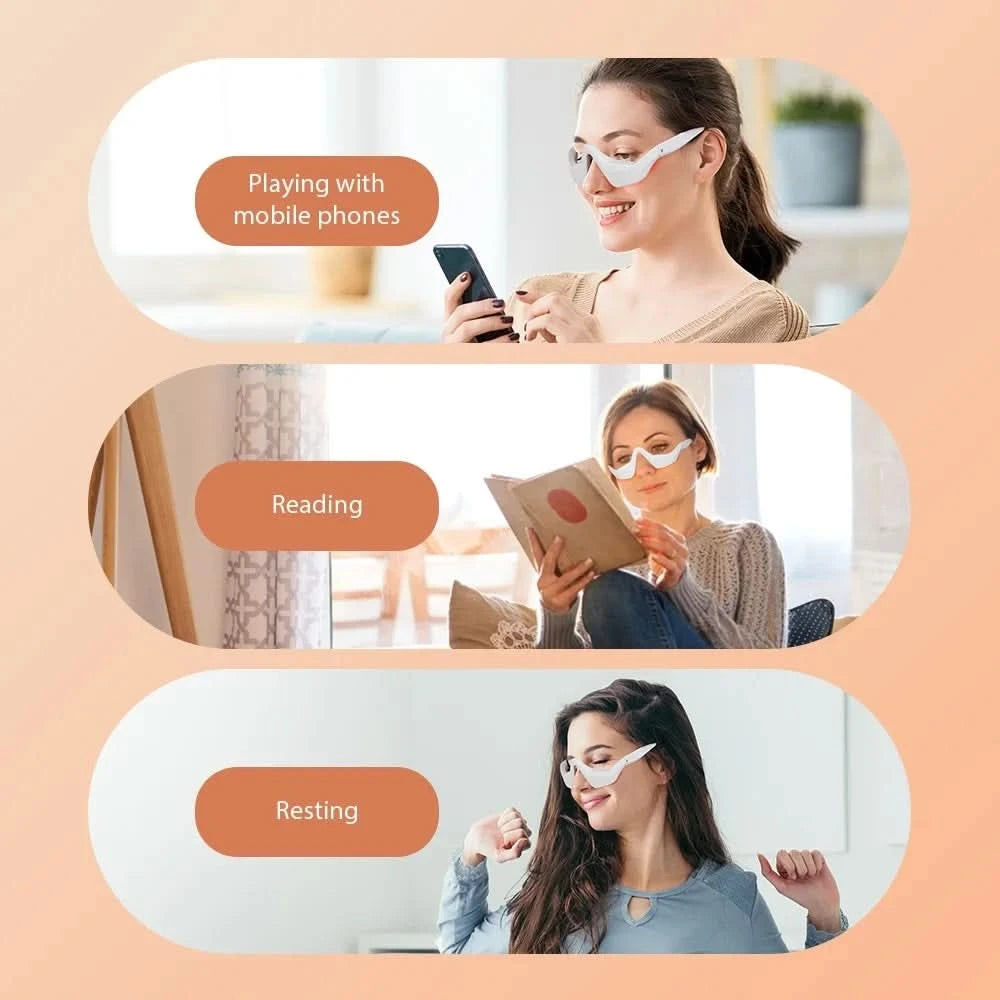Eye Massager Relieves Eye Fatigue Eyes Massage Glasses Eye Fatigue Relief Massager dropshipping - M & M Global