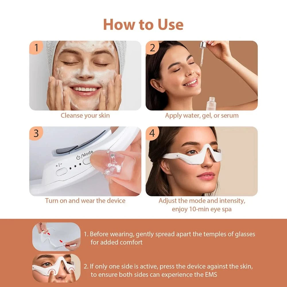 Eye Massager Relieves Eye Fatigue Eyes Massage Glasses Eye Fatigue Relief Massager dropshipping - M & M Global