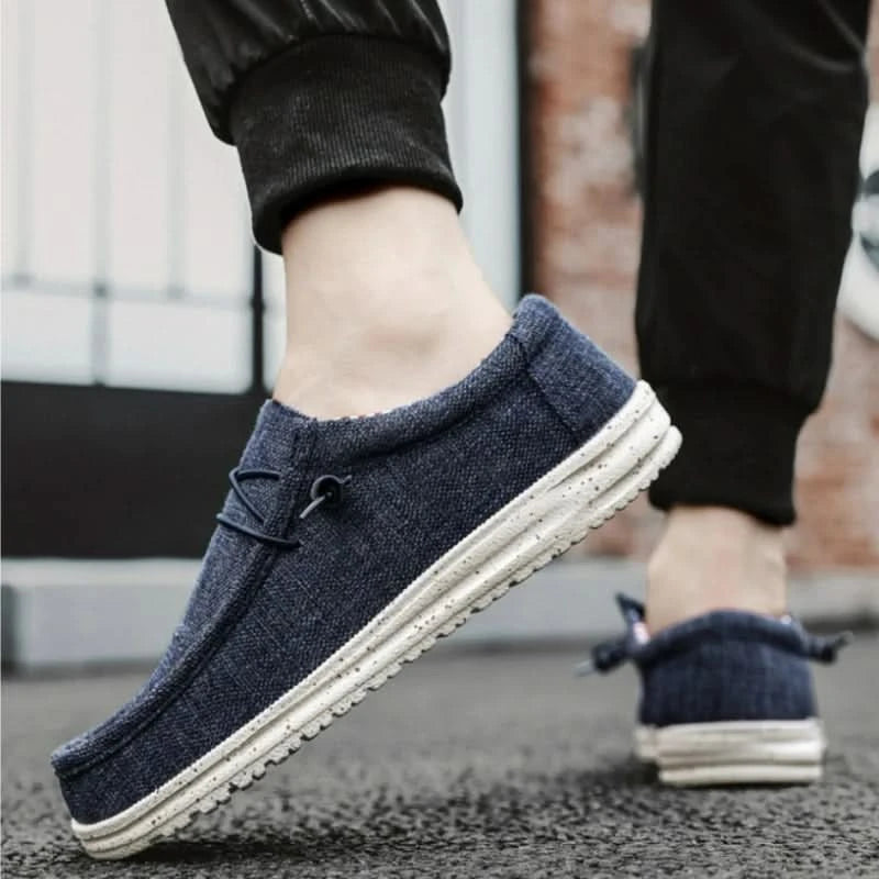 Men's Casual Shoes Lightweight Loafers Soft man Canvas Shoes Vulcanized Shoes for men Driving Flat Shoe Slip-on Outdoor Sneakers - M & M Global