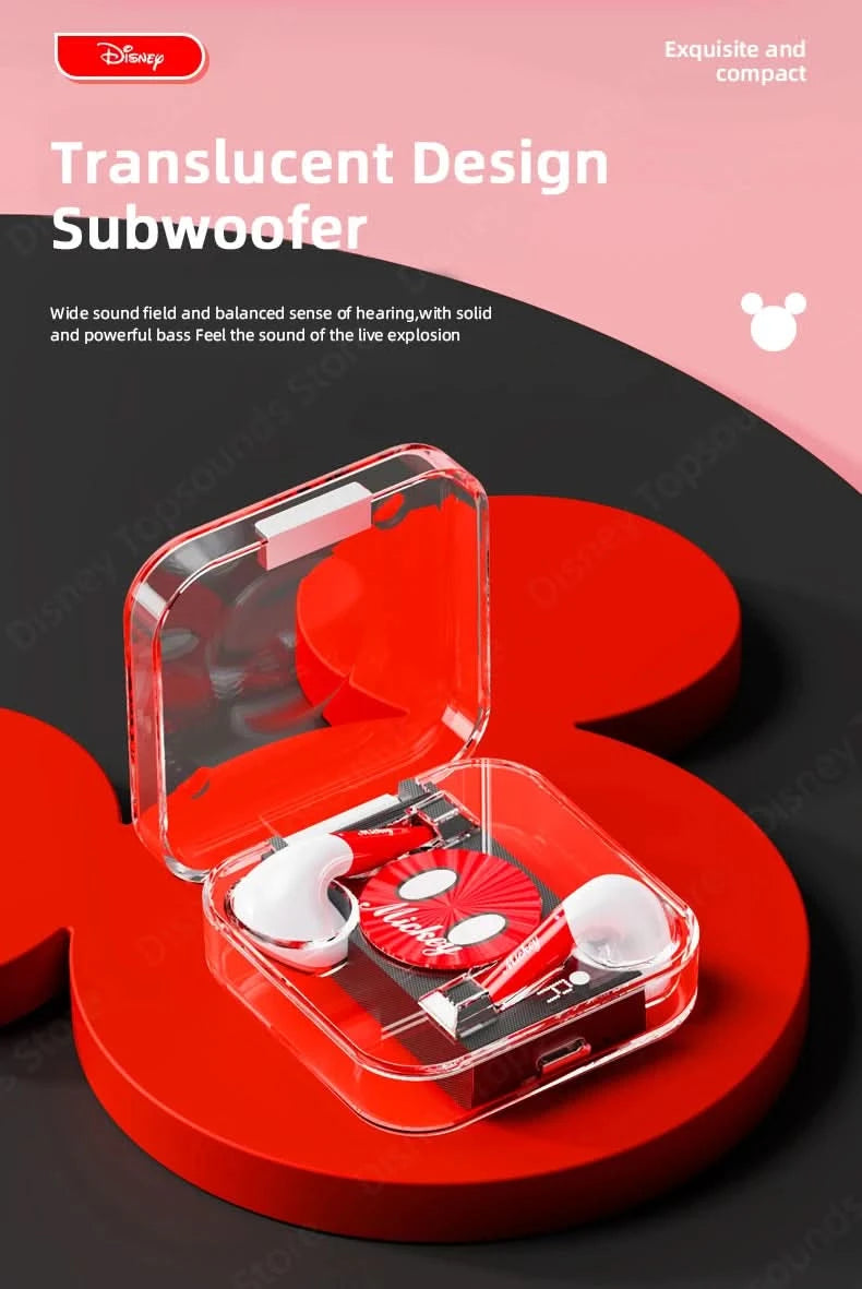 Choice US Disney LK-10 Wireless Bluetooth 5.2 TWS Earphones Sport Headset Noise Reduction Earbuds HIFI Music Headphones with Mic