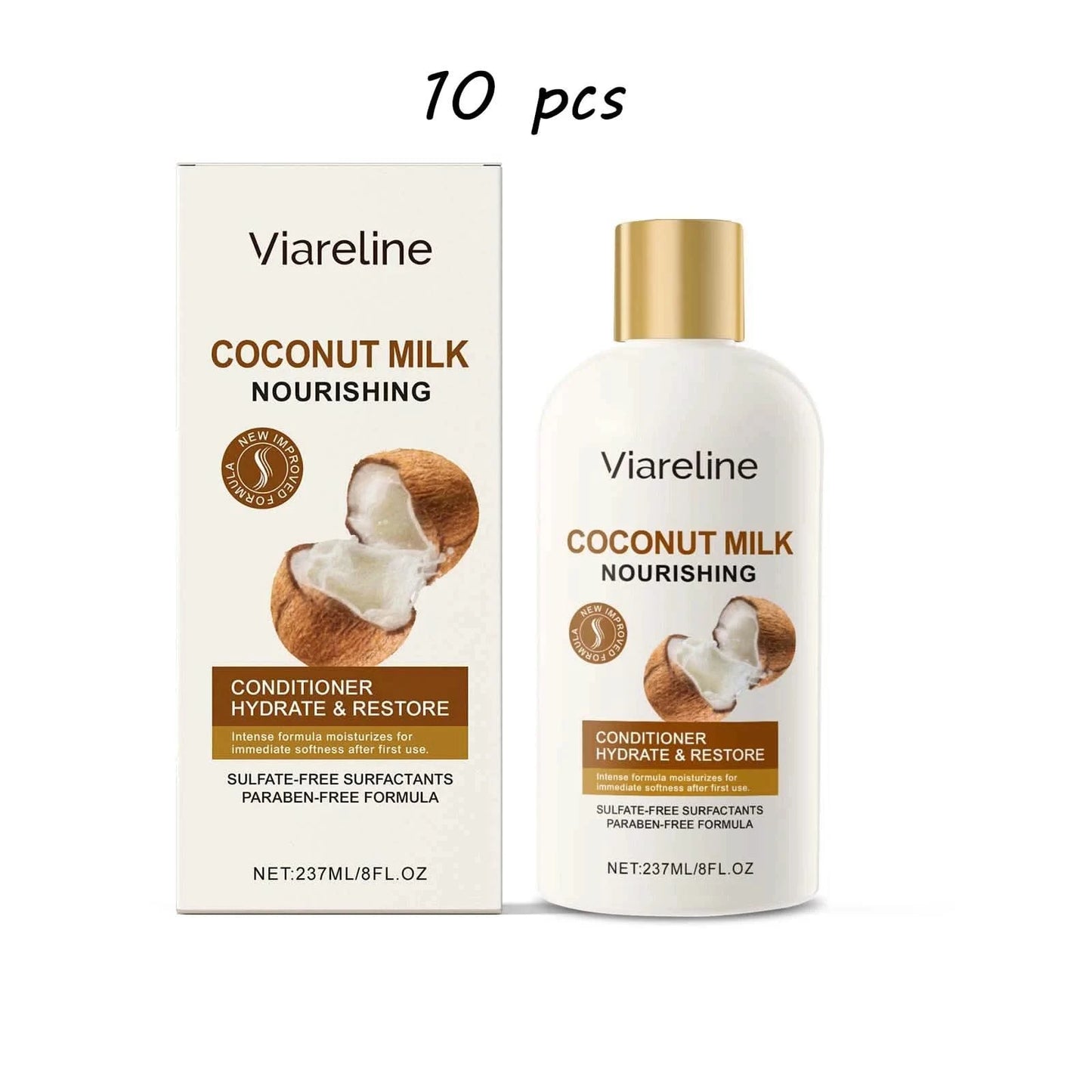 Coconut Milk Hair Conditioner Moisturizing Repair Damged Hair Nourishing Scalp Reduce Dryness Restoring Gloss Hair Conditoner - M & M Global
