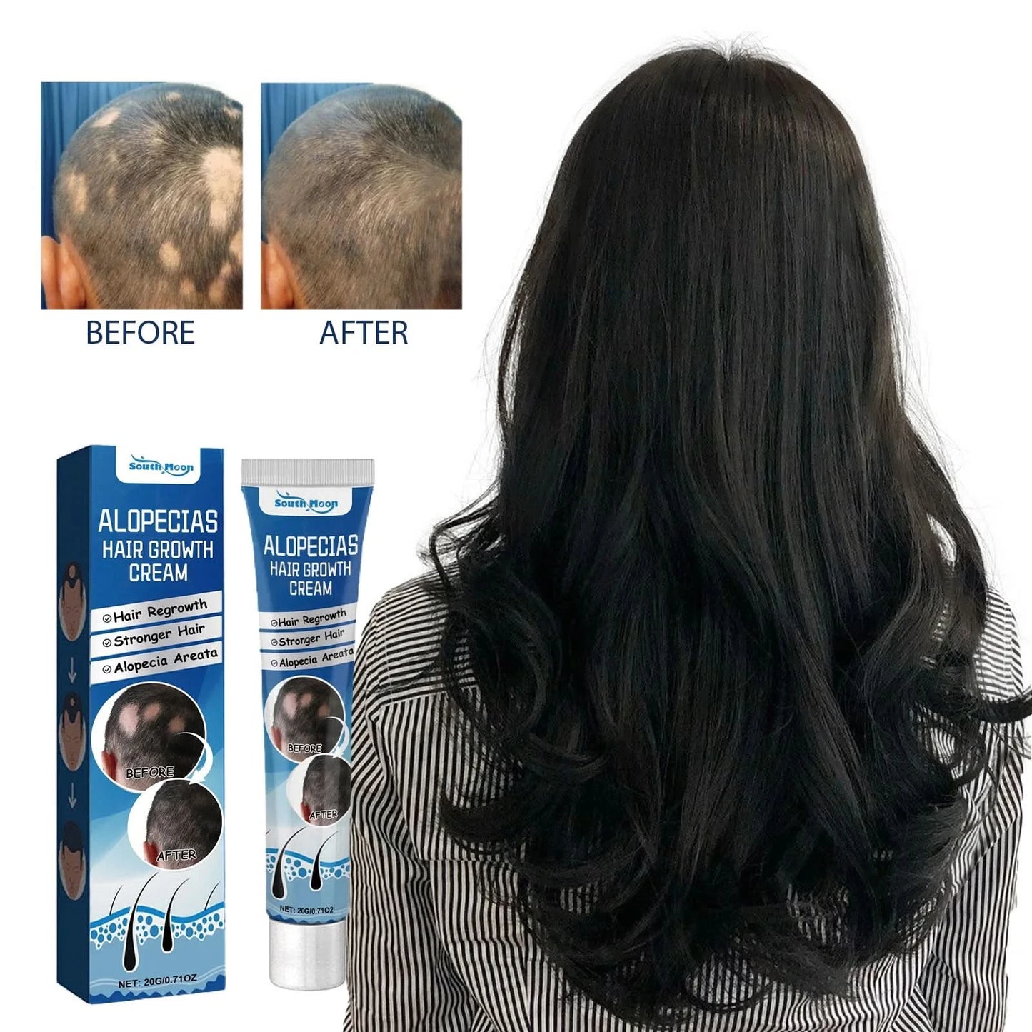 South Moon Sophora flavescens baldness cream head skin care cream cross-border foreign trade hair care Protecting - M & M Global
