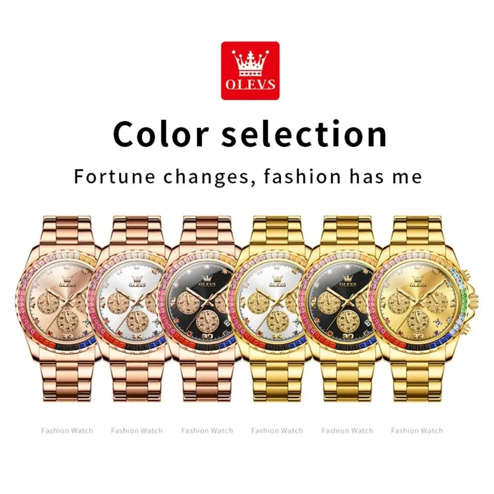 OLEVS 2939 Mens Watch Original Brand Quartz Watch Waterproof Luminous Watch For Men Multifunctional Chronograph Sport Date Reloj - M & M Global