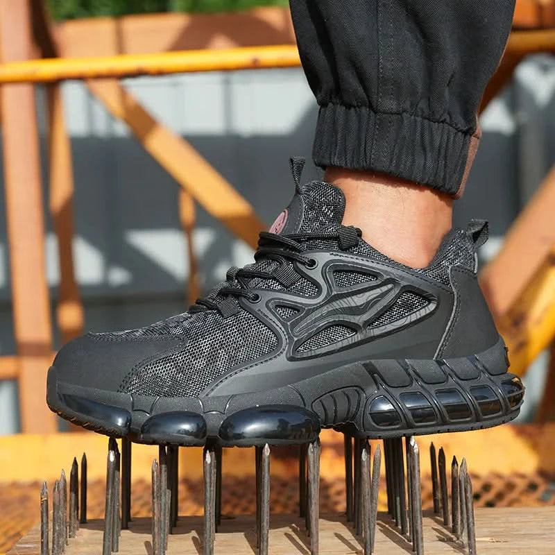 Protective Safety Shoes Men Anti-smash Anti-puncture Steel Toe Work Shoes Breathable Security Industrial Shoes Men Safety Boots