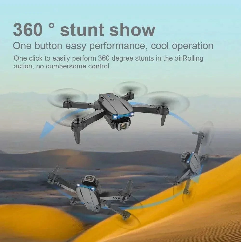 E99 Pro Drone Quadcopter Remote Control Handle Four Axis Aircraft HD 6K Photography UAV Altitude Fixation Helicopter Toys - M & M Global