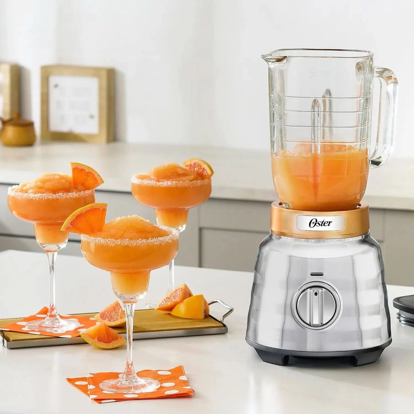 Knob Button Blender with Glass Jar BLSTPBRG - M & M Global