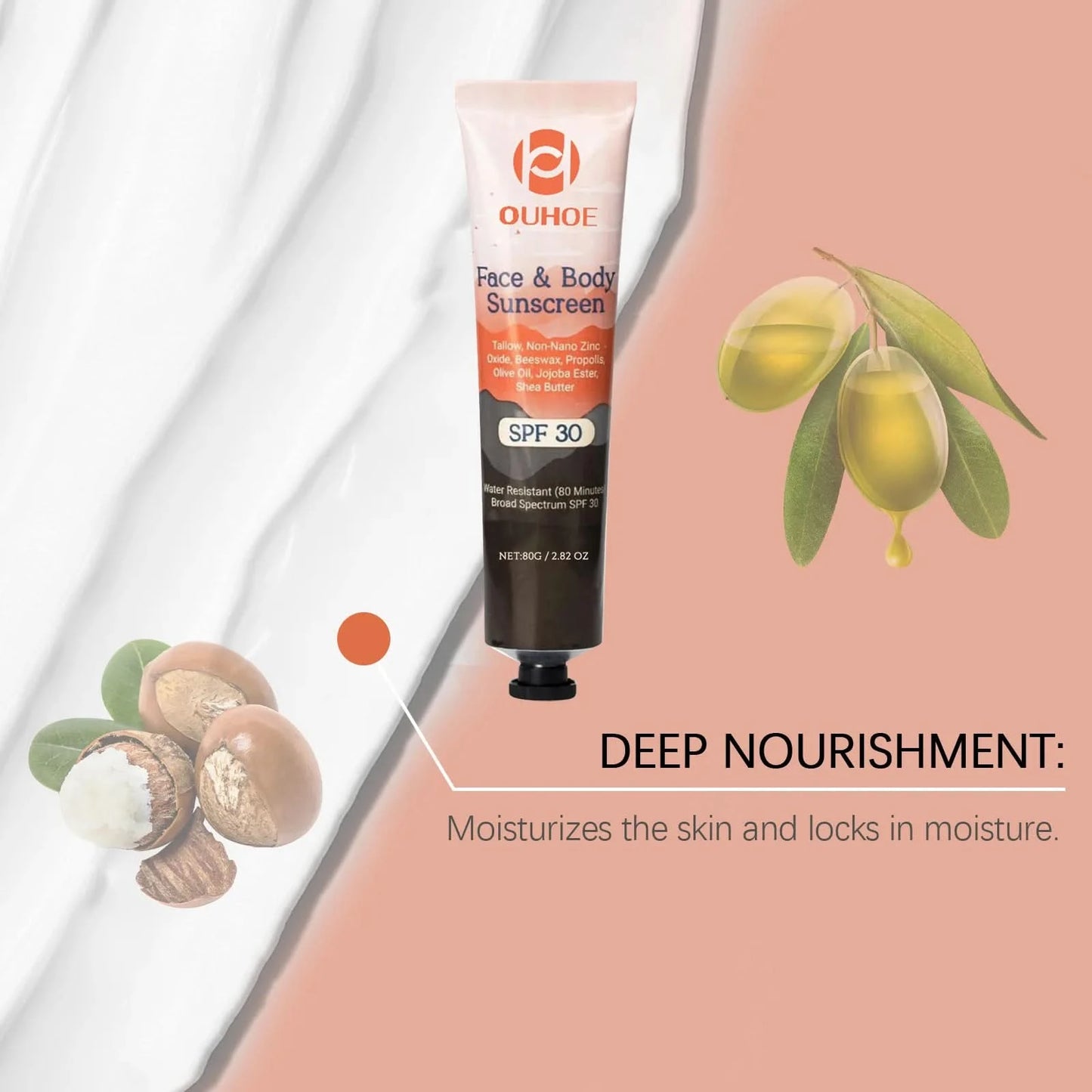 Facial Body Sunscreen SPF 30+ Anti Sun Protection Effectively Lightweight Moisturizer Waterproof Refreshing Oil Control Sunblock - M & M Global