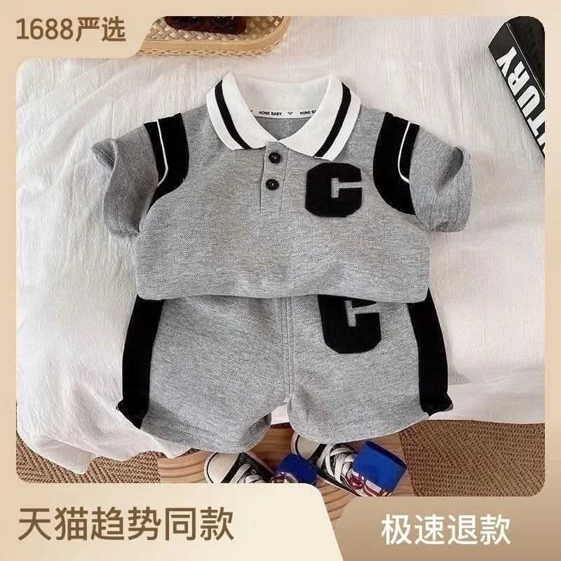 New Summer Baby Girl Clothes Suit Children Boys Fashion T-Shirt Shorts 2Pcs/Sets Toddler Casual Sports Costume Kids Tracksuits - M & M Global