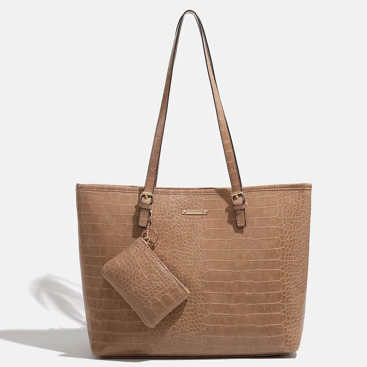 2024 Europe and the United States new two-piece women's handbag shoulder bag crocodile pattern simple fashion bag - M & M Global