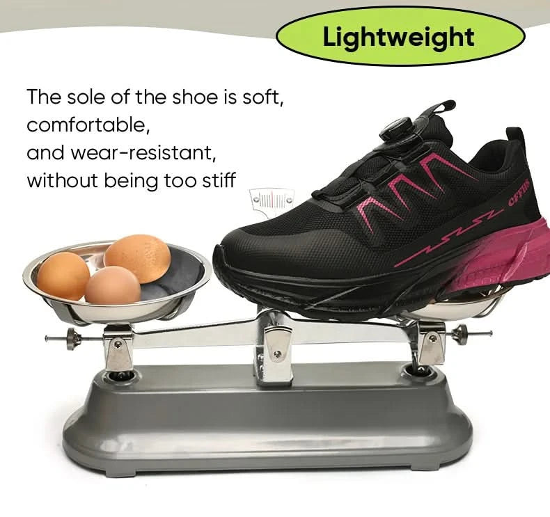 New women's anti-puncture anti-smash breathable fashion safety protection shoes