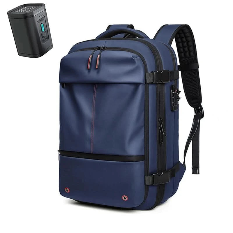Travel Men 17 inch Laptop Backpack vacuum compression Backpack Business Large Capacity school Backpack expand outdoor backpack - M & M Global