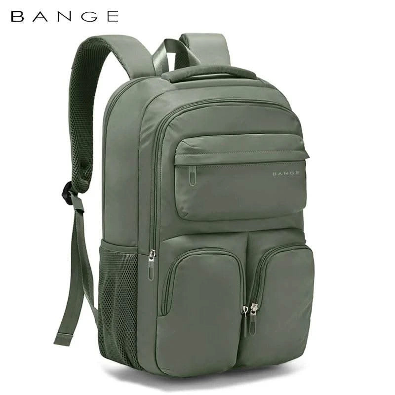 BANGE Large Capacity Men Backpacks for 15.6 Laptop Business Travel Women Backpack Waterproof School Bags with Mesh Side Pockets - M & M Global