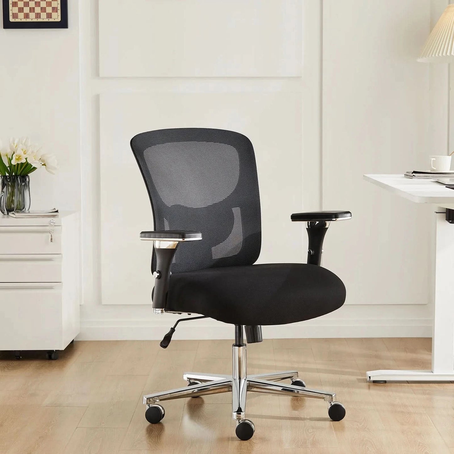 JHK Ergonomic Mesh Backrest Lumbar Support Office Chair Adjustable Height 3D Armrest Comfortable Sponge Cushion Gaming Chairs
