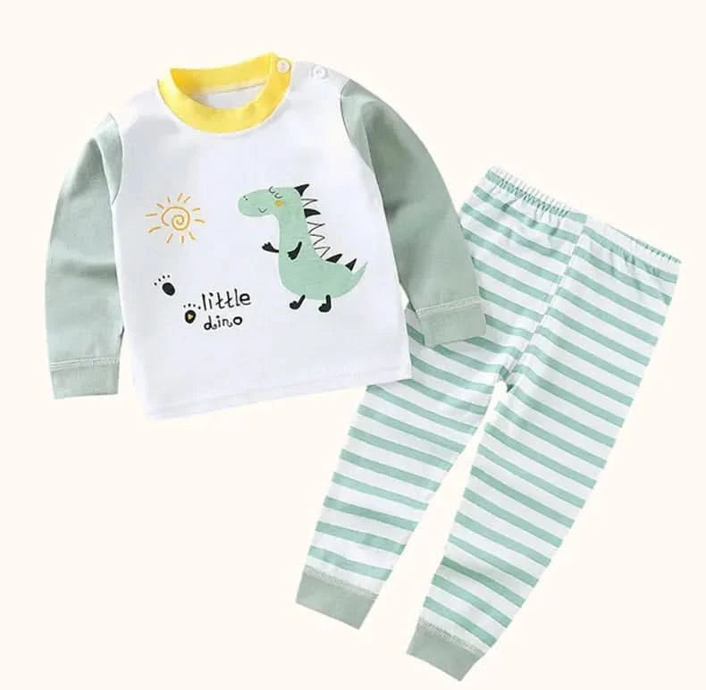 Children Kids Clothes Sets Boys Girls Suit Pajamas Clothinng Pants Cartoon Autumn Winter Sleepwear Outfits - M & M Global