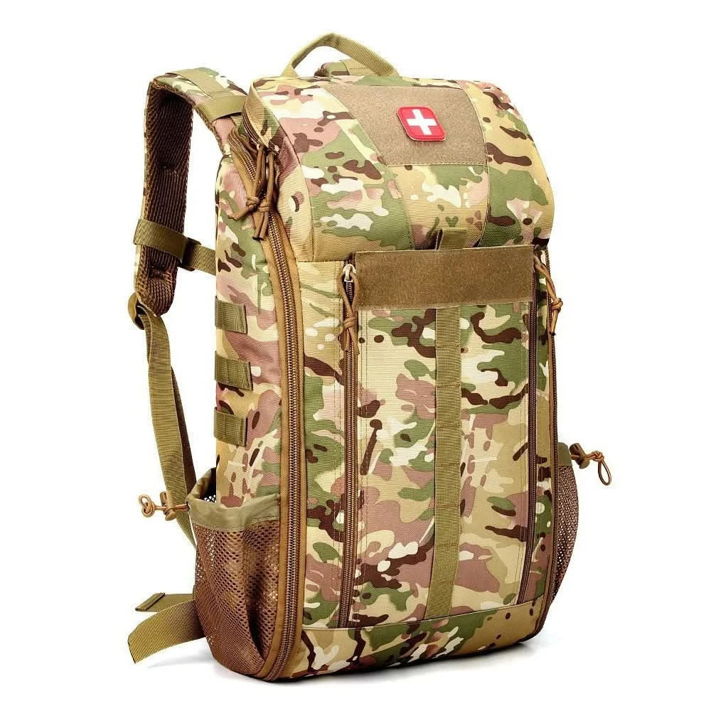 Tactical Outdoor Medical Backpack Large Capacity Camping Mountaineering Backpack Emergency Bag Multi-functional Storage Bag - M & M Global