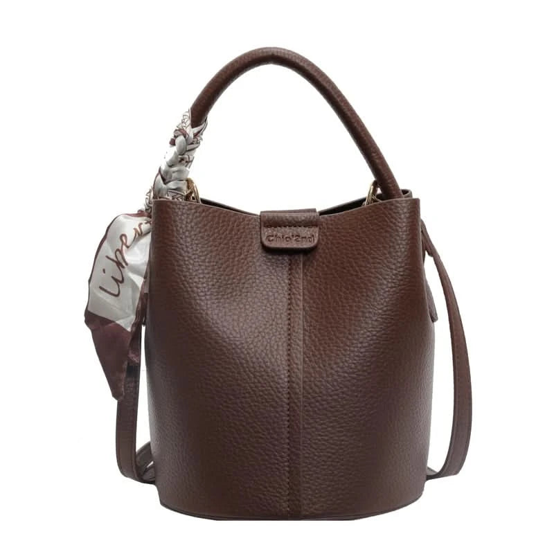 Senior Sense Retro Color Small Bag Women's New Crossbody Bag Super Fire Bucket Bag - M & M Global