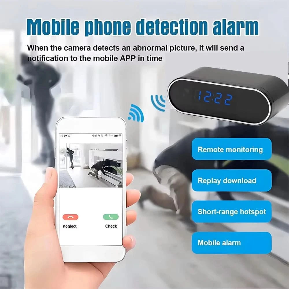 Improved HD 4K WiFi mini camera, upgraded infrared night vision, motion detection, remote viewing, HD wireless camera - M & M Global