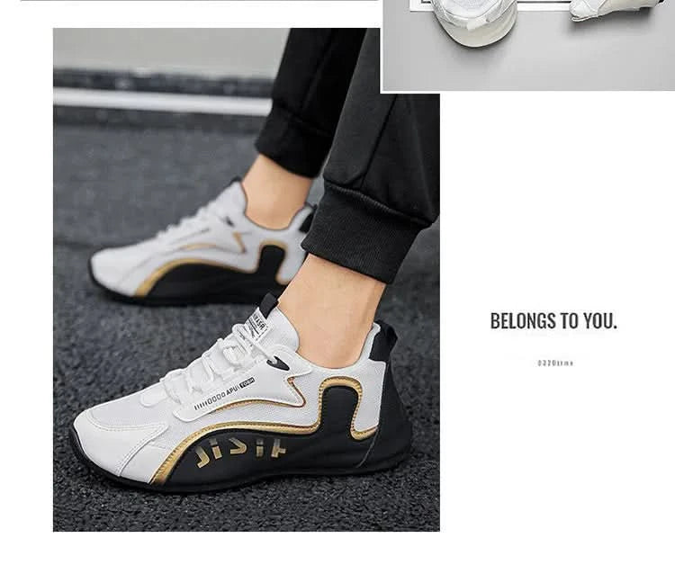 Men's lightweight,breathable,elastic and casual sports shoes are wear-resistant and non slip,suitable for daily outdoor run - M & M Global