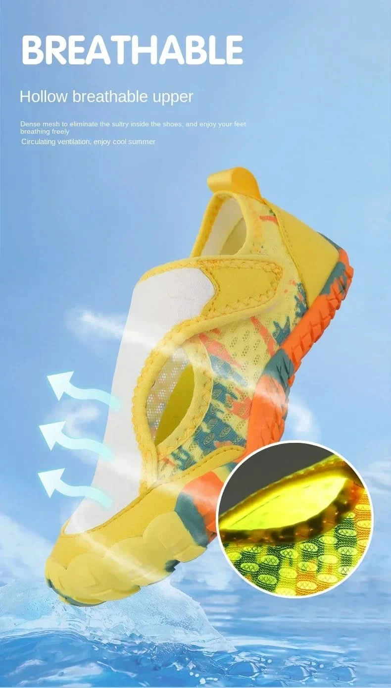 Swimming Beach Sneakers Children Diving Surfing Boating Wading Sports Shoes Kids Aqua Barefoot Water Shoes Quick-Dry Boys Girls - M & M Global