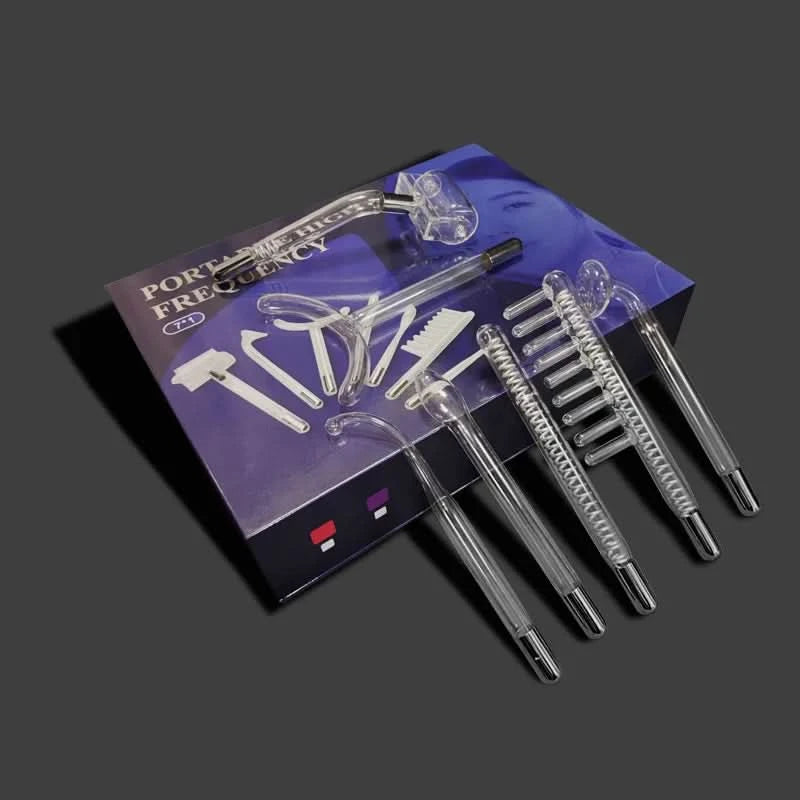 High Frequency Facial Wand For Hair Face Anti Aging Therapy Acne Tool Neon+Argon Wands Skin Beauty (no handle) - M & M Global