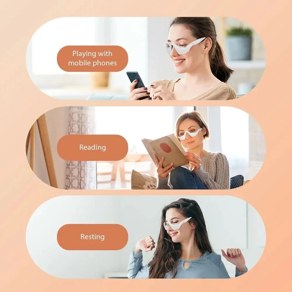 Eye Massager Relieves Eye Fatigue Eyes Massage Glasses Eye Fatigue Relief Massager dropshipping - M & M Global