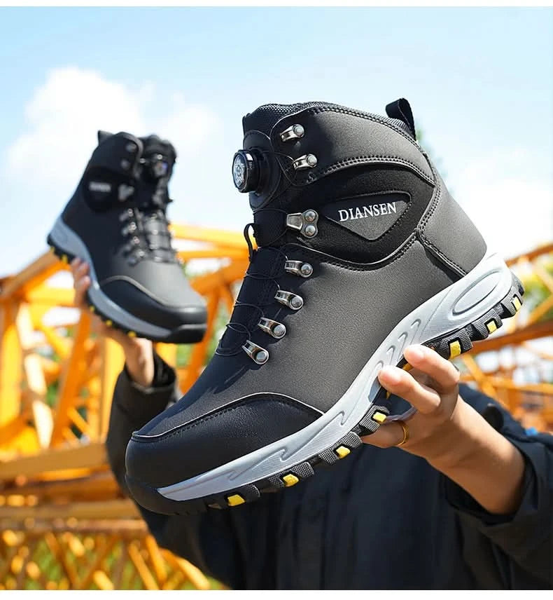 Non Slip Safety Boots for Men Work Anti-smash Indestructible Shoes Steel Toe Protective Anti-puncture Man Work Safety Boots