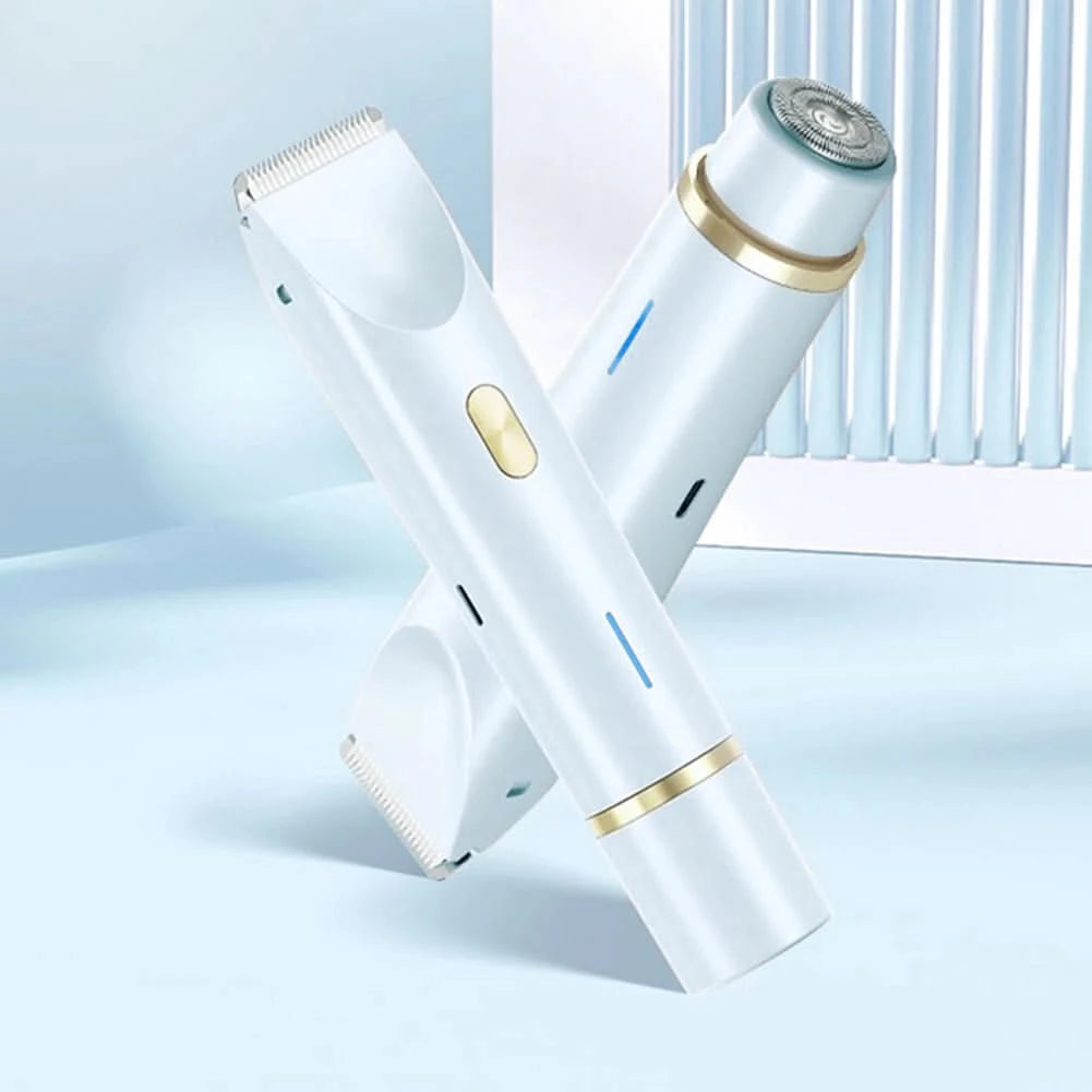 Electric Razors for Women Painless Women Mustache Epilator Leg Bikini Body Hair Trimmer Women Hair Removal for Pubic Legs Body - M & M Global