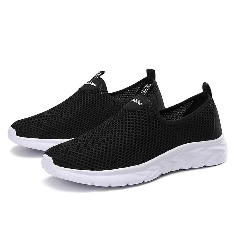 YRZL Mesh Loafers Men Casual Shoes Summer Lightweight Outdoor Male Walking Shoes Anti-slip Comfortable Slip on Loafers for Men - M & M Global