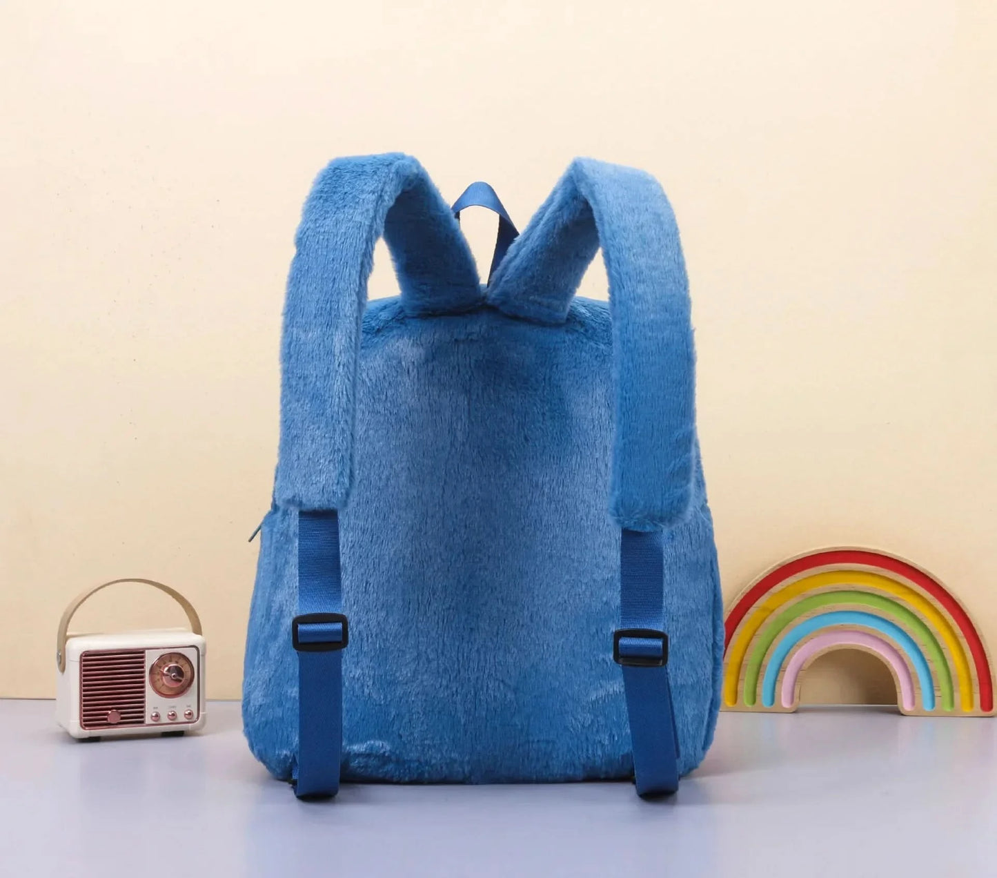 New Disney Plush Backpack Ins Japanese Blue Stitch Funny Cartoon Large-Capacity Student Backpack Kindergarten Bag Child Gift - M & M Global