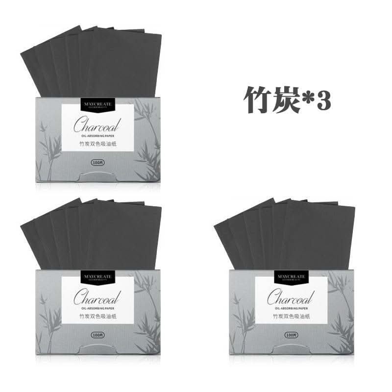 300pcs/box Portable Facial Oil-Absorbing Papers Oil Blotting Sheets Oil Control Face Skin Care Tools for Men and Women Green Tea - M & M Global
