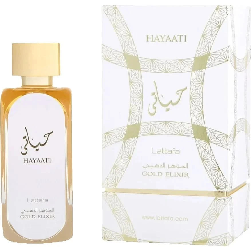 Lattafa Hayaati Gold Elixir men Eau De Parfum Spray 100ml Fruity notes long-lasting fragrance original and authentic - M & M Global