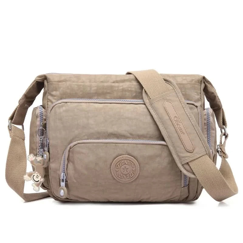 High Quality A4 Men Women Shoulder Messenger Bag Cross Body Large Capacity Purse Waterproof Lightweight Blue Purple Red M1304 - M & M Global