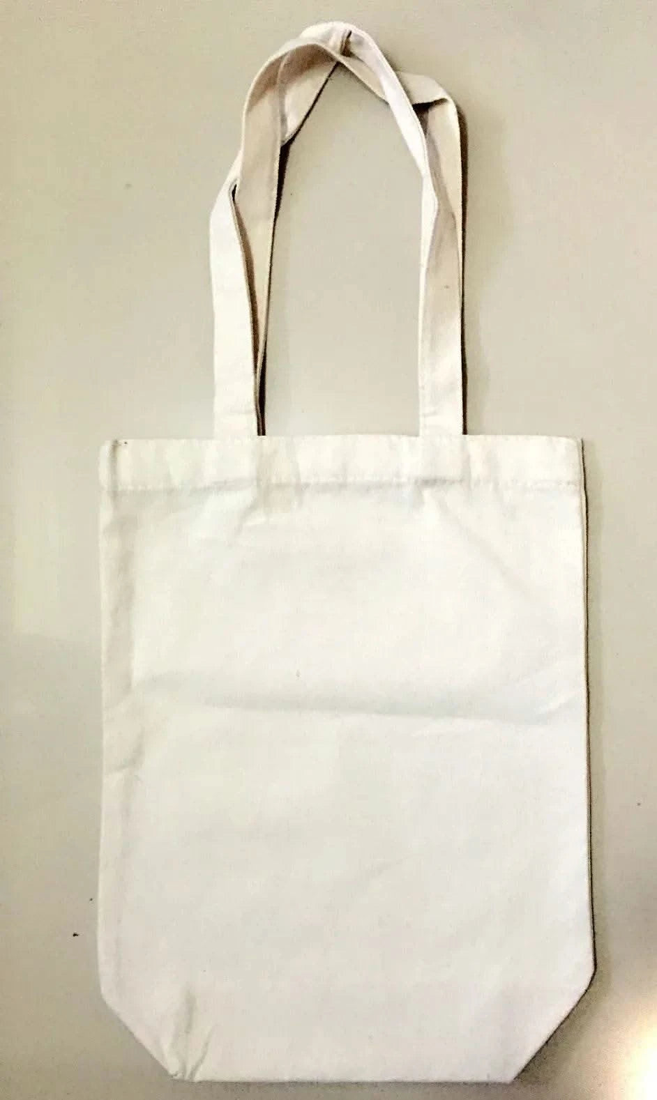 5 Pieces Set Blank Canvas Shopping Bags Reusable Foldable Casual Daily Shoulder Tote Handbag For Personalized Logo & Name Custom - M & M Global