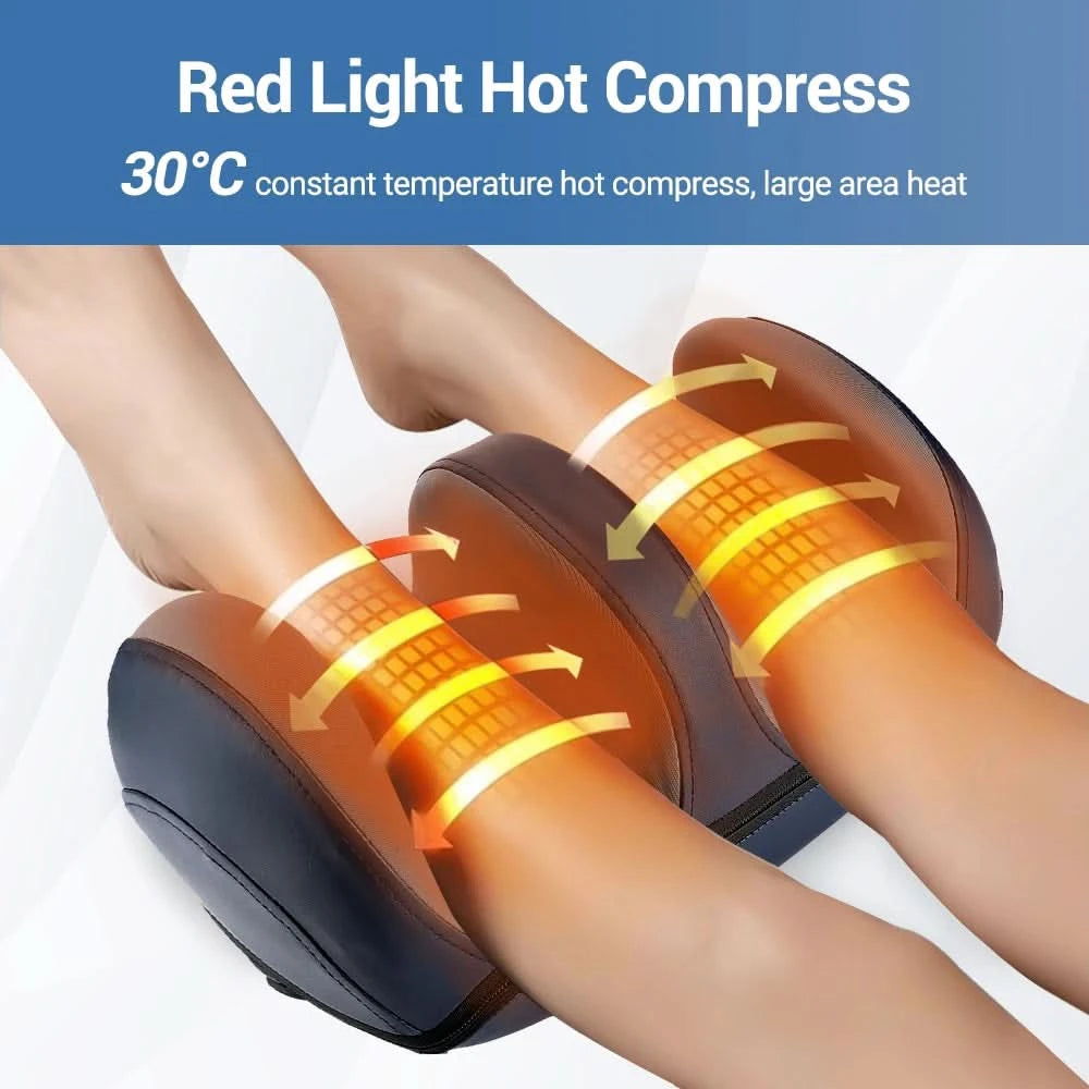 Electric Shiatsu Foot Massager Kneading Roller Deep Muscle Relaxation Full Body Massage Arm Calf Pain Relieve Health Care - M & M Global