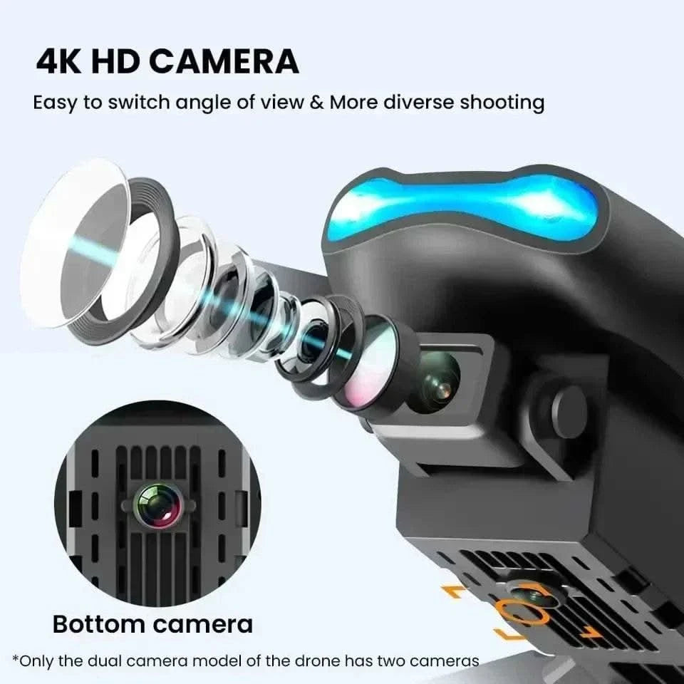 E99 Pro Drone Quadcopter Remote Control Handle Four Axis Aircraft HD 6K Photography UAV Altitude Fixation Helicopter Toys - M & M Global